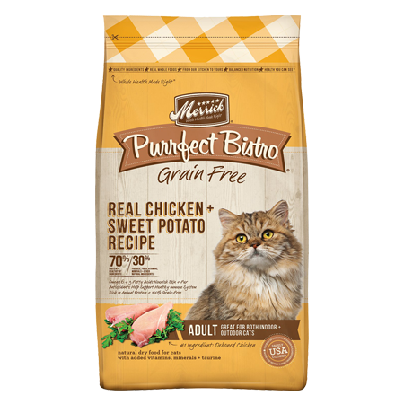 Merrick Purrfect Bistro Grain-Free Real Chicken + Sweet Potato Recipe Adult Dry Cat Food