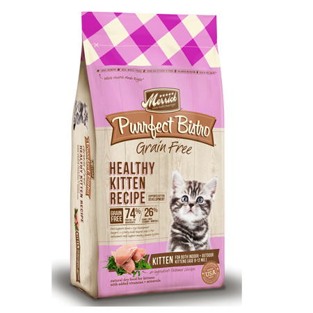 Merrick Purrfect Bistro Grain-Free Healthy Kitten Recipe Dry Cat Food