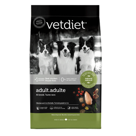 Vetdiet Adult All Breeds Chicken and Rice Formula Dry Dog