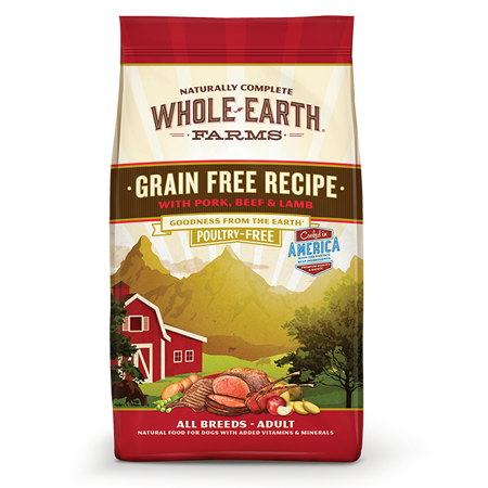 Whole Earth Farms Grain Free Pork, Beef & Lamb Dry Dog Food