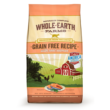 Whole Earth Farms Grain-Free Real Salmon Recipe Dry Cat Food