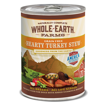 Whole Earth Farms Grain Free Wet Dog Food With Hearty Turkey Stew