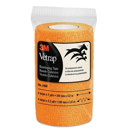 Vetrap Self-Adherent Bandaging Tape - Bright Orange