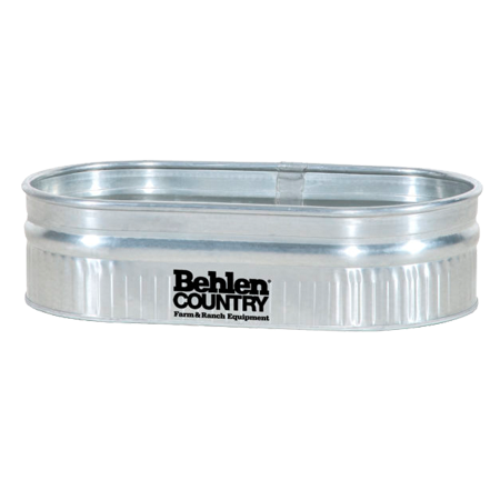 Behlin Galvanized 214 Round End Sheep Tank - 44 gallon