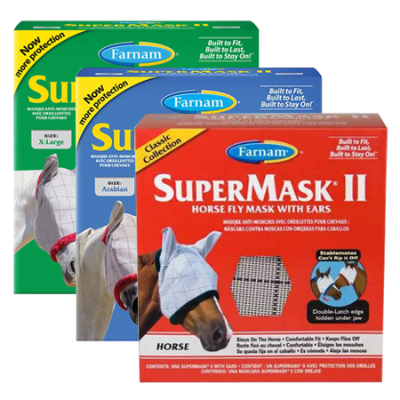 Farnam SuperMask II Horse Fly Mask Class with Ears