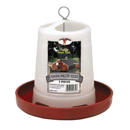 Little Giant 3lb Plastic Hanging Poultry Feeder