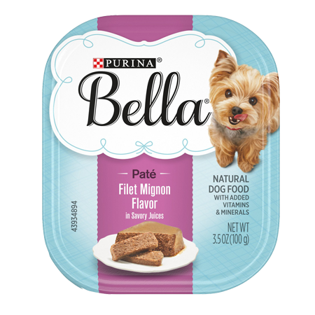 Bella Paté Wet Small Dog Food Filet Mignon Flavor In Savory Juices