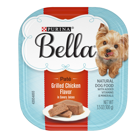 Bella Paté Wet Small Dog Food Grilled Chicken Flavor In Savory Juices