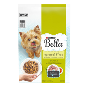 Bella Natural Dry Small Dog Food With a Blend of Real Turkey & Chicken