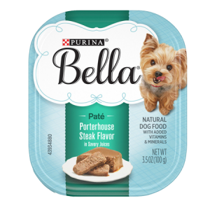 Bella Paté Wet Small Dog Food Porterhouse Steak Flavor In Savory Juices