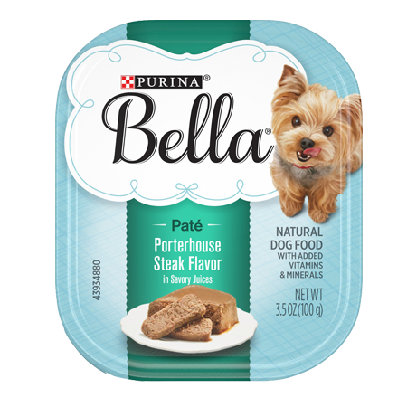Bella Paté Wet Small Dog Food Porterhouse Steak Flavor In Savory Juices