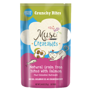 Purina Muse Creatables Natural Grain Free Bites With Salmon Dry Cat Food