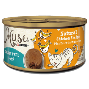 Purina Muse Natural Chicken Recipe Grain-Free Pate Canned Cat Food
