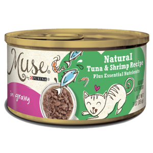 Purina Muse Natural Tuna & Shrimp Recipe in Gravy Canned Cat Food