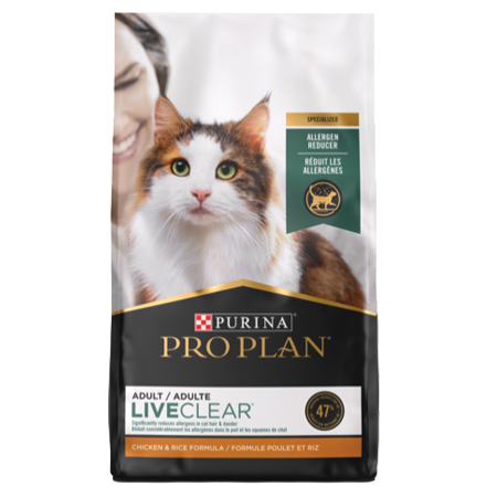 Purina Pro Plan LiveClear Allergen Reducing Chicken & Rice Formula Dry Cat Food