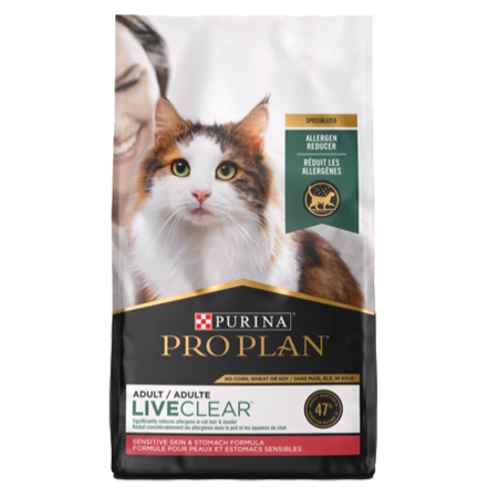 Purina Pro Plan LiveClear Allergen Reducing Sensitive Skin & Stomach Turkey Formula Dry Cat Food