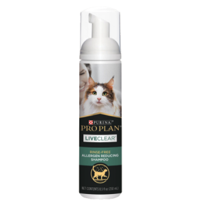 Purina Pro Plan LiveClear Rinse-Free Allergen Reducing Cat Shampoo