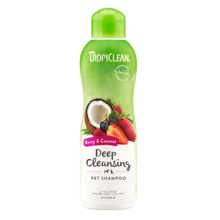 TropiClean Deep Cleaning Berry & Coconut Dog & Cat Shampoo