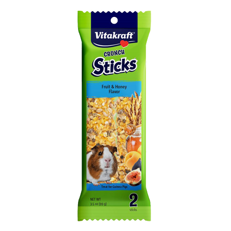 Vitakraft Crunch Sticks Fruit & Honey Flavor Guinea Pig Treat