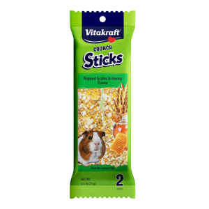 Vitakraft Crunch Sticks Popped Grains & Honey Flavor Guinea Pig Treat