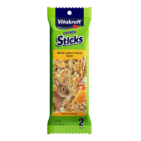 Vitakraft Crunch Sticks Whole Grains & Honey Flavor Rabbit Treat