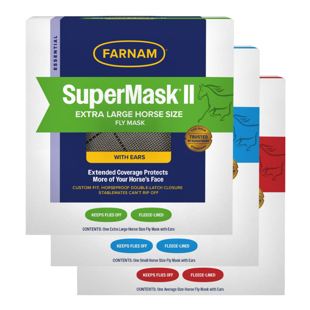 Farnam SuperMask II Horse Fly Mask Classic Collection w/ears Arab