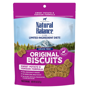 Natural Balance Limited Ingredient Original Biscuits Sweet Potato Venison Dog Treat