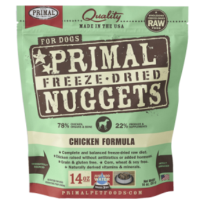 Primal Chicken Formula Nuggets Grain-Free Raw Freeze-Dried Dog Food
