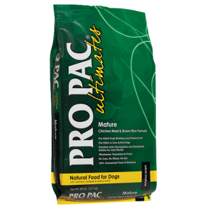 PRO PAC Ultimates Mature Chicken Meal & Brown Rice Dry Dog Food