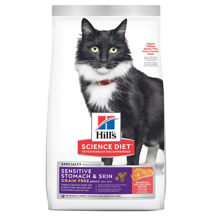 Hill's Science Diet Adult Sensitive Stomach & Skin Grain Free Cat Food