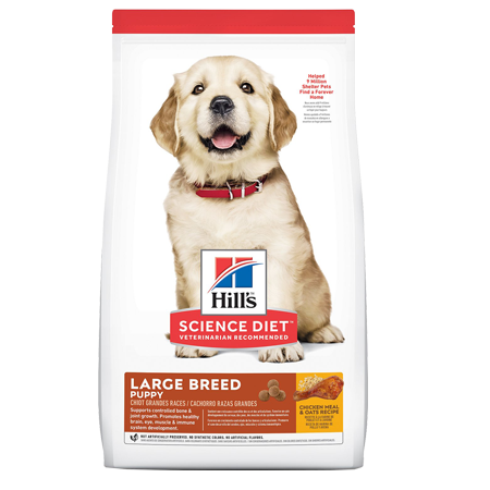 Hill's Science Diet Puppy Large Breed Chicken Meal & Oat Recipe Dry Dog Food