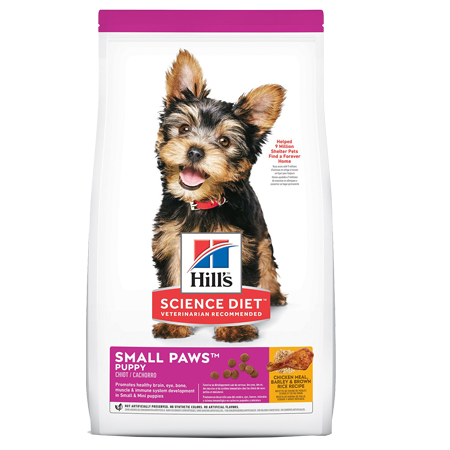 Hill's Science Diet Puppy Small Paws Chicken Meal, Barley & Brown Rice Dry Dog Food