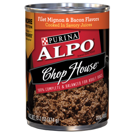 Purina ALPO Chop House Filet Mignon & Bacon Flavors Wet Dog Food