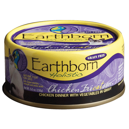 Earthborn Holistic Chicken Fricatssee Grain-Free Natural Adult Canned Cat Food
