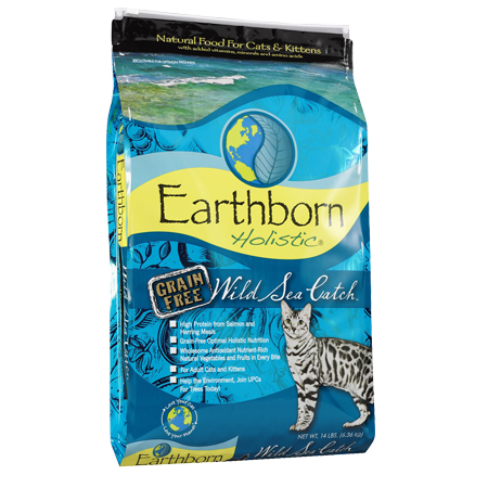 Earthborn Holistic Wild Sea Catch Grain-Free Natural Dry Cat & Kitten Food