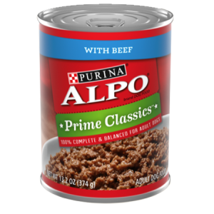 Purina ALPO Prime Classics Wet Dog Food With Beef