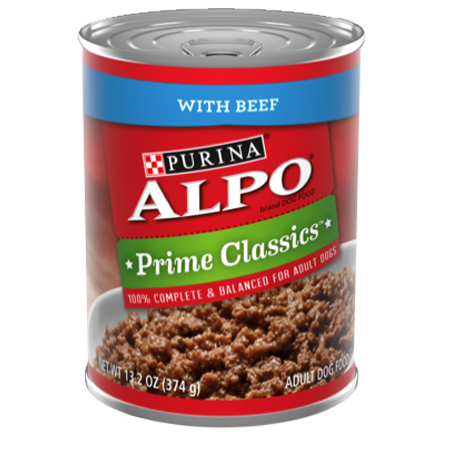 Purina ALPO Prime Classics Wet Dog Food With Beef