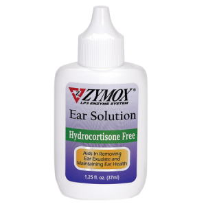 Zymox Hydrocortisone Free Dog & Cat Ear Solution, 1.25-oz bottle