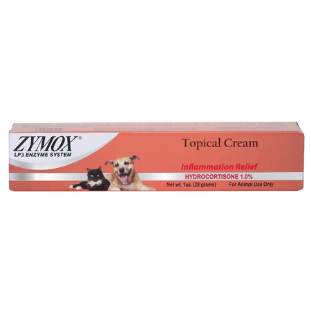 Zymox Topical Cream with Hydrocortisone 1.0% for Dogs & Cats, 1-oz tube