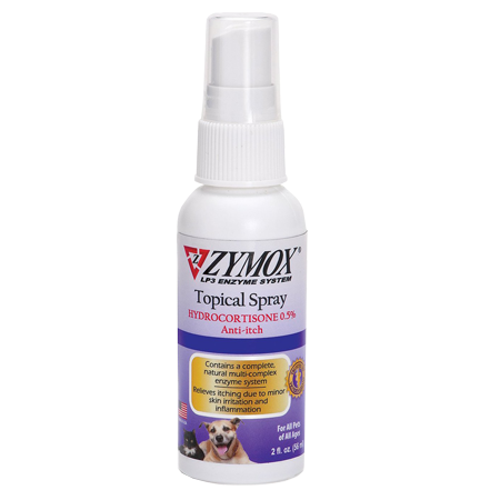 Zymox Enzymatic Topical Spray with Hydrocortisone 0.5% for Dogs & Cats