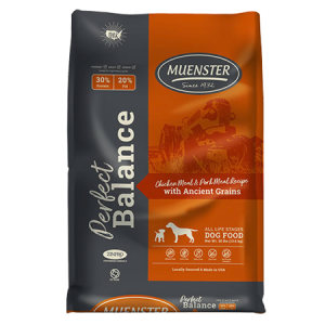 Muenster Perfect Balance Chicken Meal & Pork Meal Recipe with Ancient Grains Dry Dog Food
