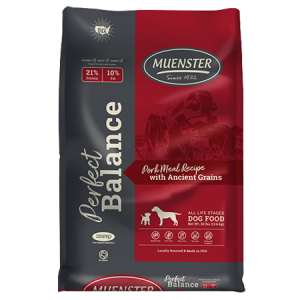 Muenster Perfect Balance Pork Meal Recipe with Ancient Grains Dry Dog Food