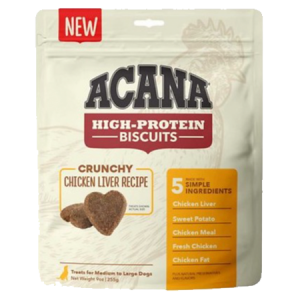 ACANA High-Protein Biscuits Crunchy Chicken Liver Recipe Dog Treats
