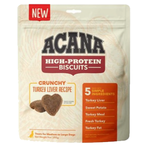 ACANA High-Protein Biscuits Crunchy Turkey Liver Recipe Dog Treats