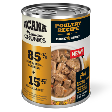 Acana Poultry Recipe in Bone Broth Can