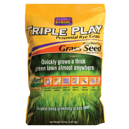 Bonide Triple Play Rye Grass Seed 20 lb Bag