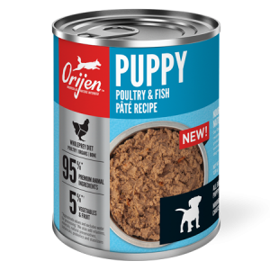 ORIJEN Premium Puppy Poultry & Fish Pâté Recipe Dog Food Can