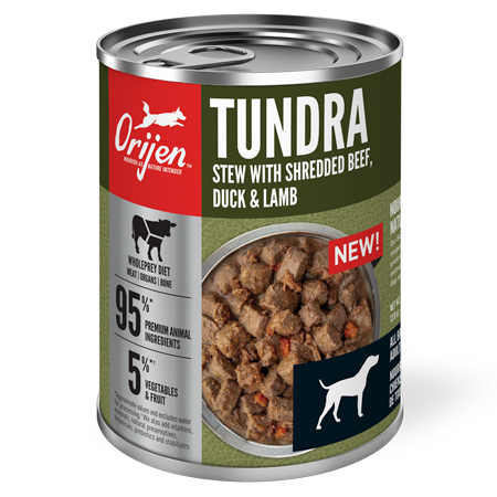 ORIJEN Premium Tundra Stew Dog Food Can
