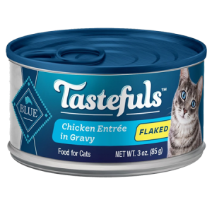 Blue Buffalo Tastefuls Chicken Entrée in Gravy Flaked Wet Cat Food 3-oz Can