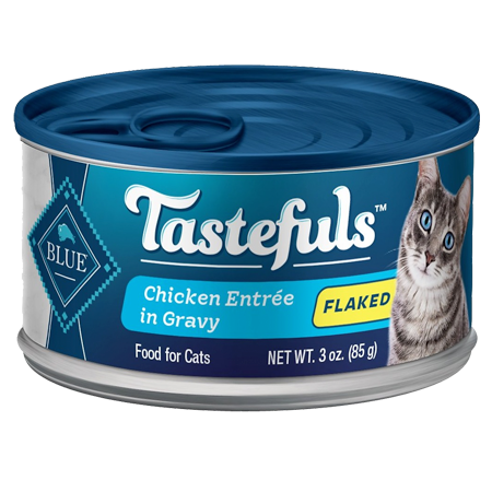 Blue Buffalo Tastefuls Chicken Entrée in Gravy Flaked Wet Cat Food 3-oz Can